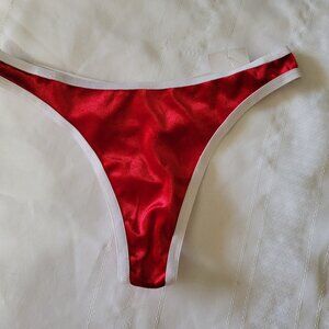 Size 5 or 6 Red Christmas Valentines Nylon/Cotton Thong Choice NWT